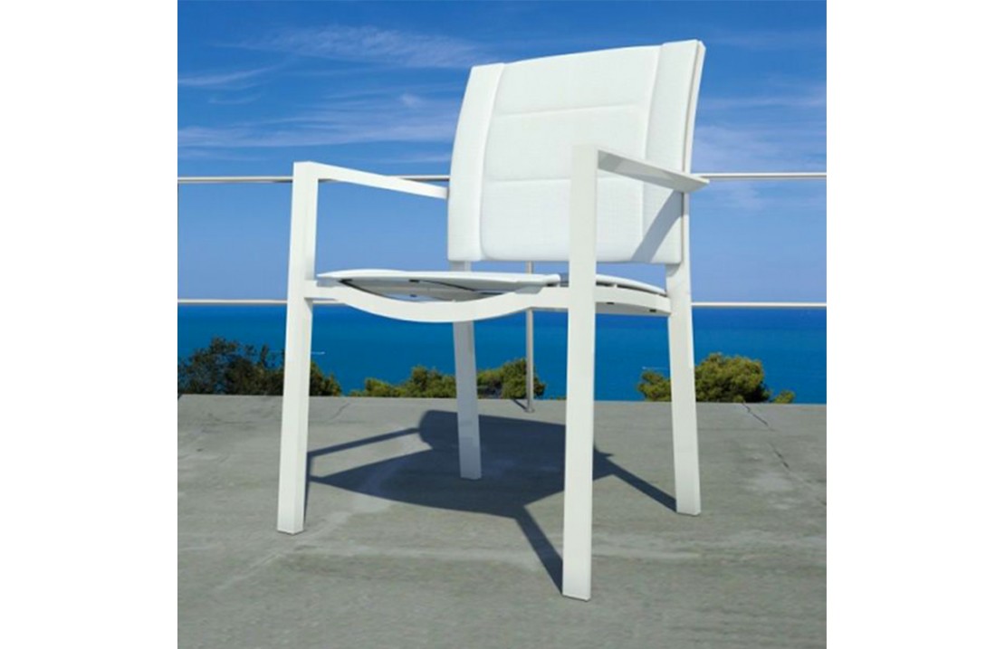 Outdoor stackable chair in fabric - Touch