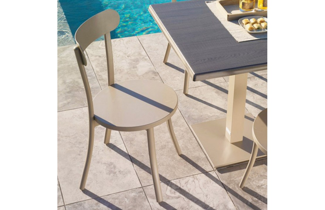 Outdoor chair in aluminium - Bistrò