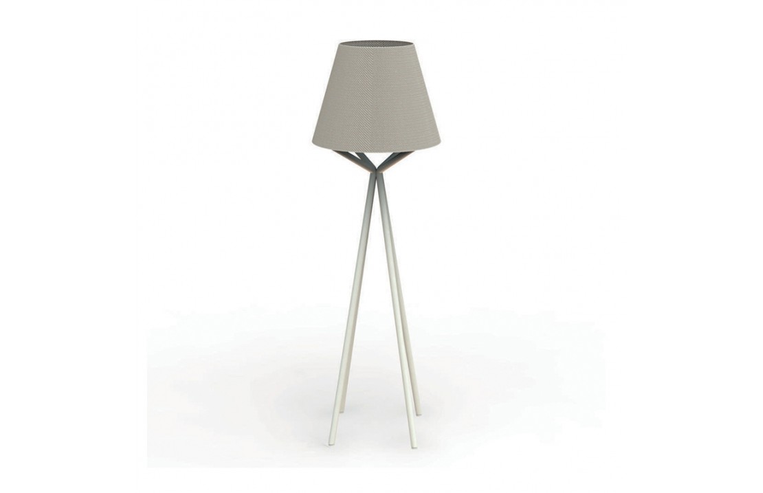 Outdoor floor lamp in aluminium and fabric - Cleo