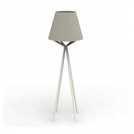 Outdoor floor lamp in aluminium and fabric - Cleo