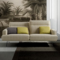 Padded sofa with reclining headrest - Posh Line 03
