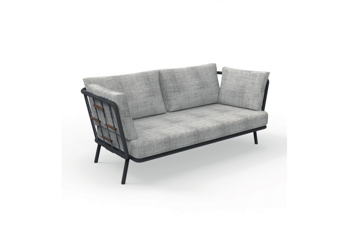Outdoor sofa 2 or 3 seater with fabric ropes - Soho