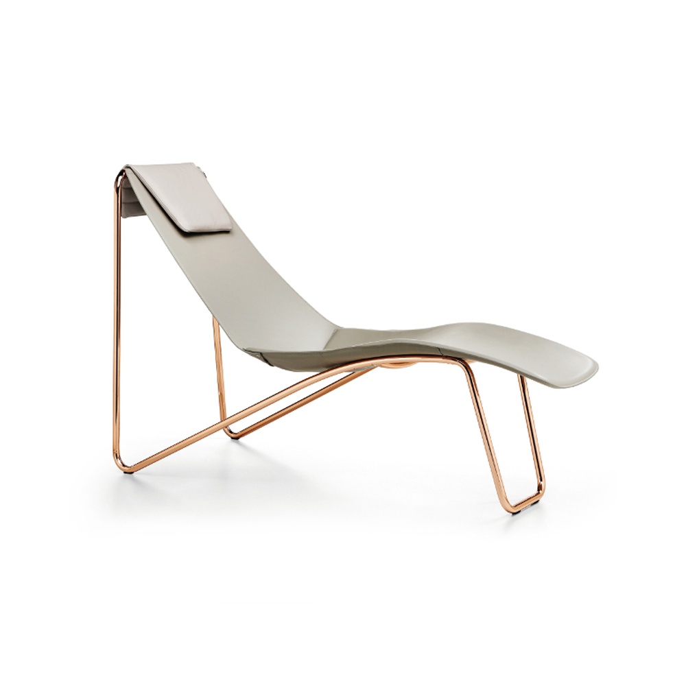 Chaise longue in cuoio - Apelle