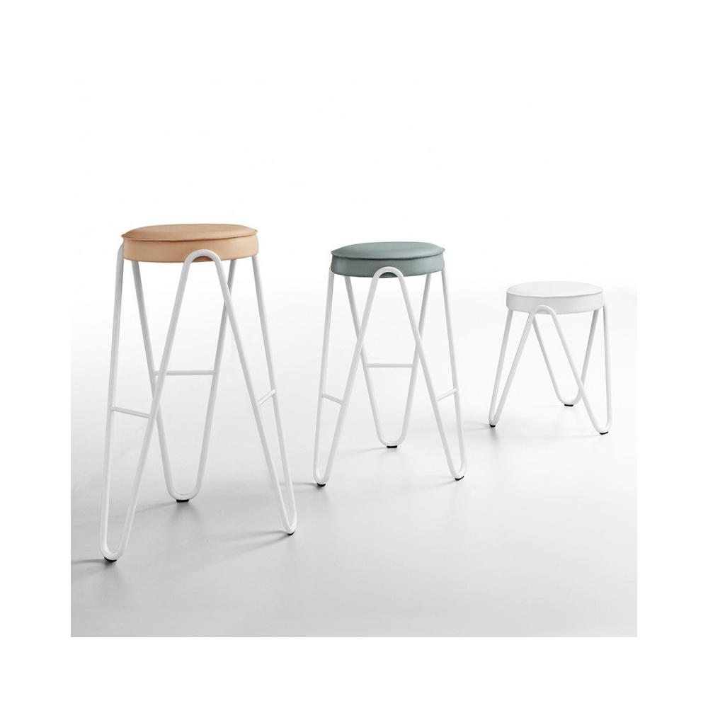 Stool in 3 different sizes H.45/65/75 cm - Apelle