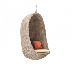 Suspended armchair in rattan for outdoor - Nest