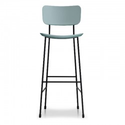 Leather stool H.65/75 cm - Master
