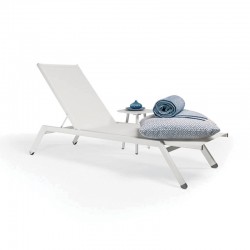 Stackable sunlounger with adjustable backrest - Maxim