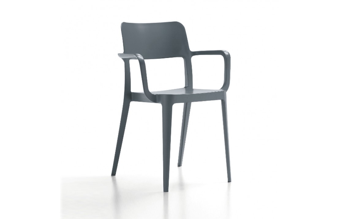 Polypropylene chair with armrests - Nenè