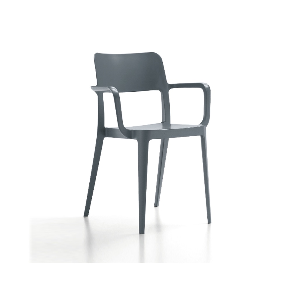 Polypropylene chair with armrests - Nenè