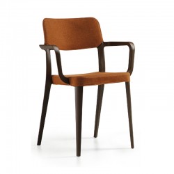 Padded chair with armrests - Nenè