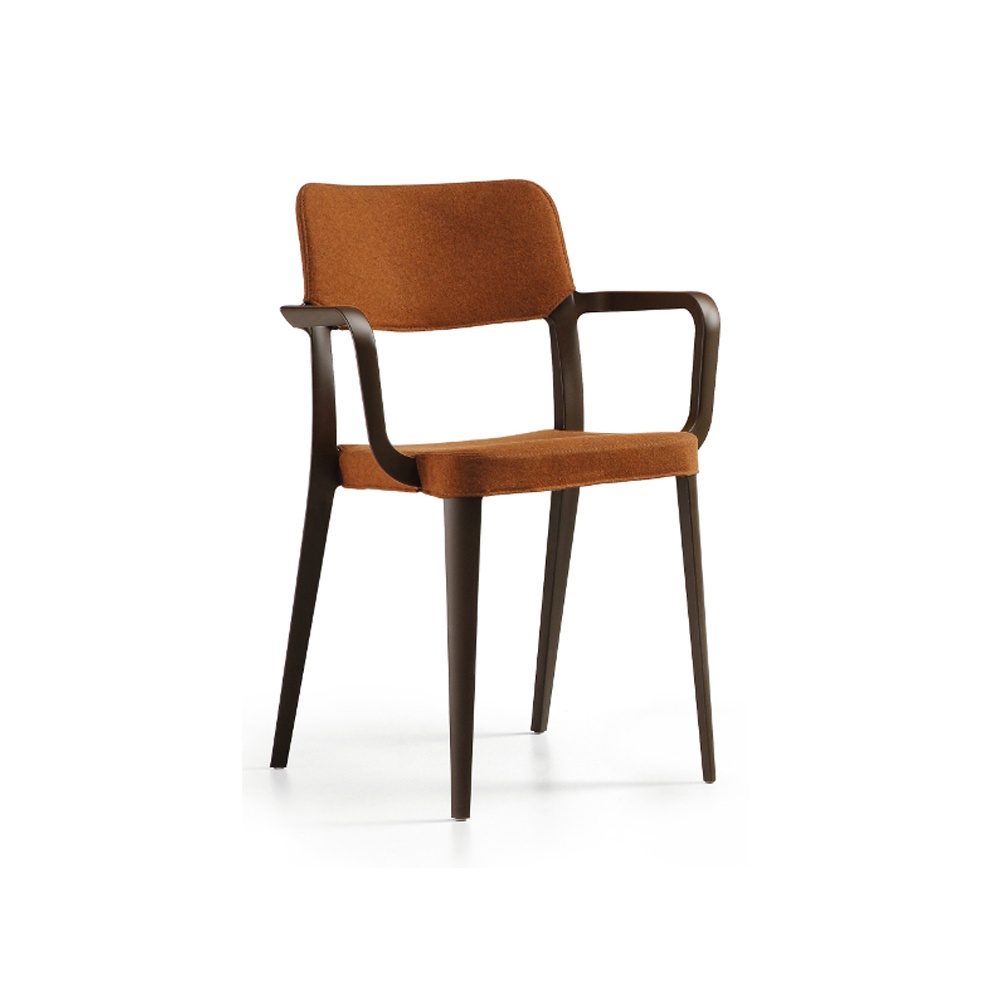 Padded chair with armrests - Nenè