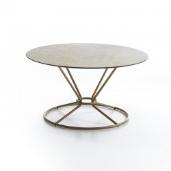 Gravity coffee table with aluminium or laminate top