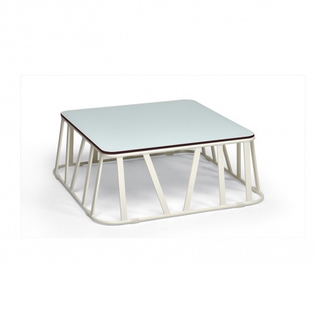 Hamptons graphic tavolino con piano in HPL in 3 dimensioni