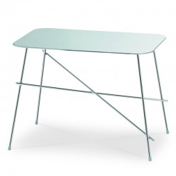 Coffe table with stainless steel or ceramic top - Walter