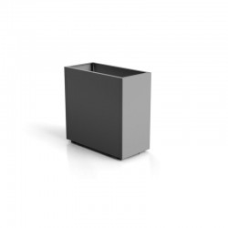 Rectangular or square planter in steel - Cubo