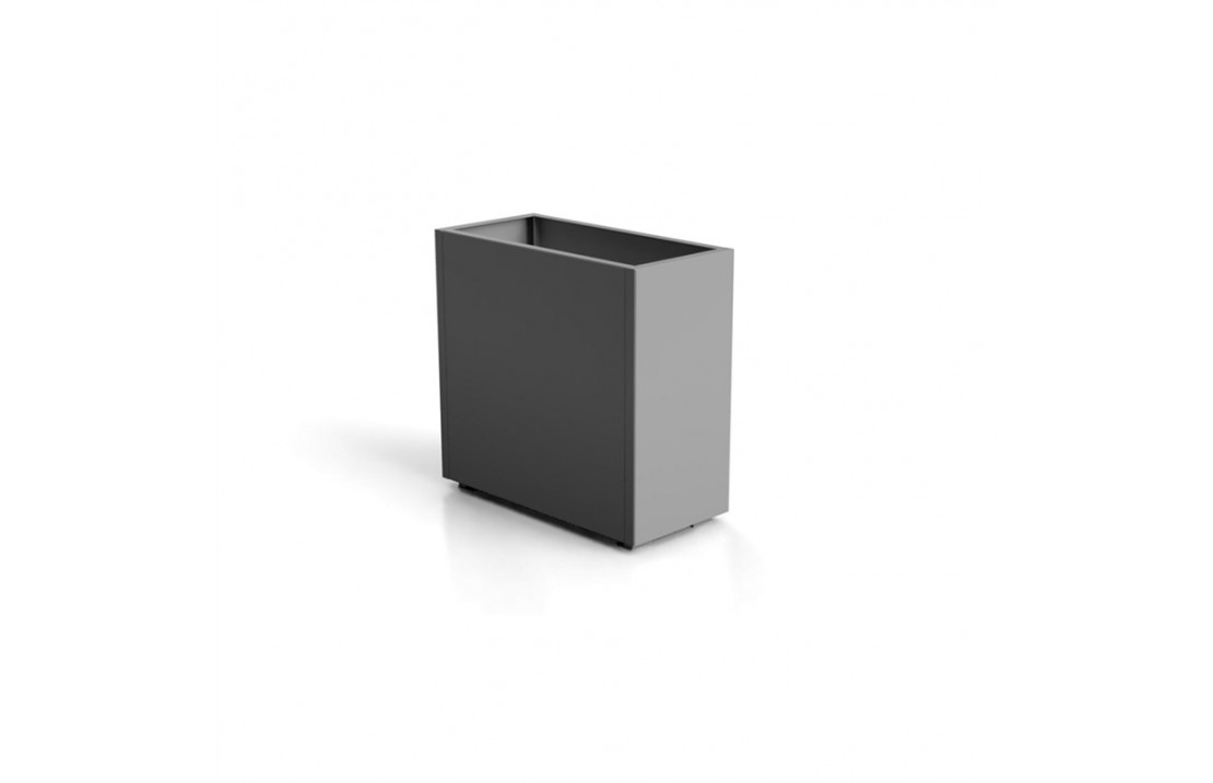 Rectangular or square planter in steel - Cubo