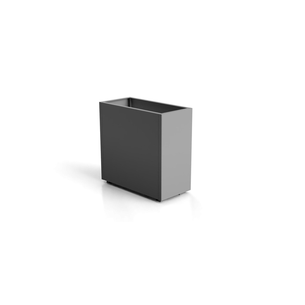 Fioriera rettangolare o quadrata in acciaio - Cubo