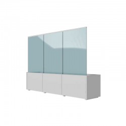 Fioriera modulare con predisposizione vetro - Cristal