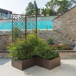 Frangi Aiola modular planter with sunblind