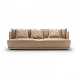 Audrey sofa in fabric or leather