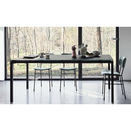 Extendable glass or ceramic table - More