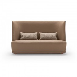 Vivien sofa with high back in fabric or leather