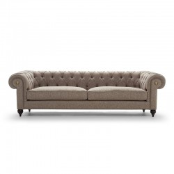Chesterfield sofa in fabric or leather - Alfred