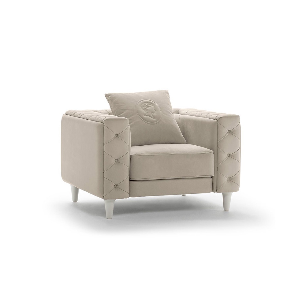 Armchair in fabric or leather - Belmondo