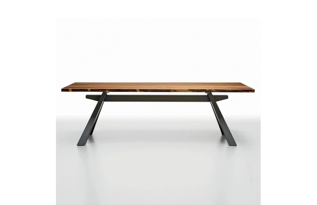 Table with glass/ wood top - Zeus
