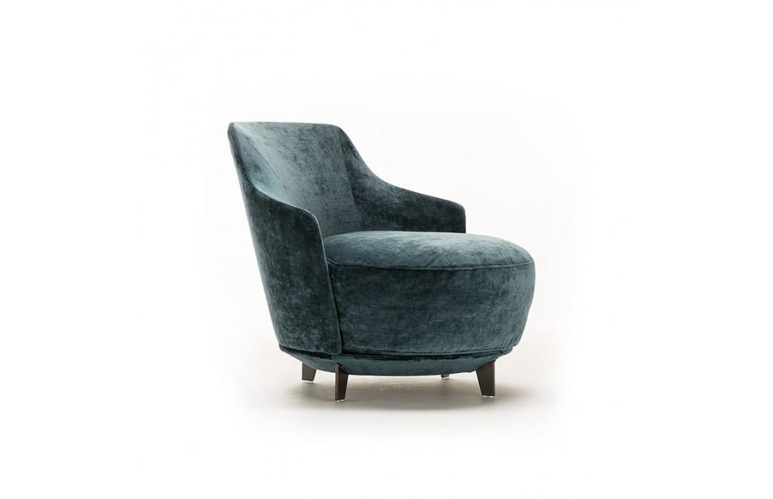 Jammin armchair in fabric or leather