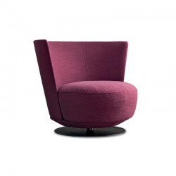 Jammin large swivel armchair in fabric or leather