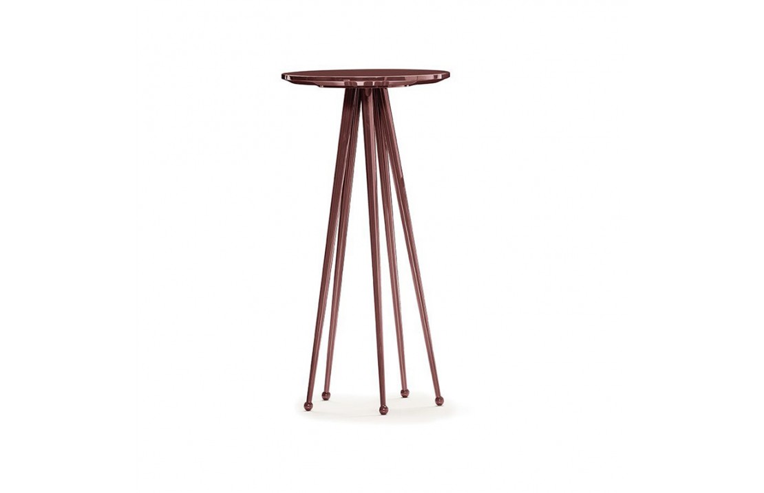Jagger round coffee table in lacquered metal