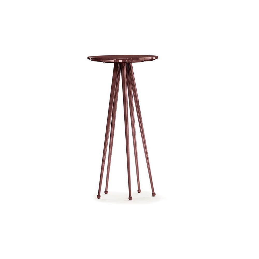 Jagger round coffee table in lacquered metal