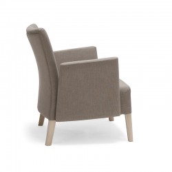 Upholstered Lounge Armchair with Armrests - Noblesse