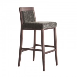 Wooden upholstered stool - Boheme