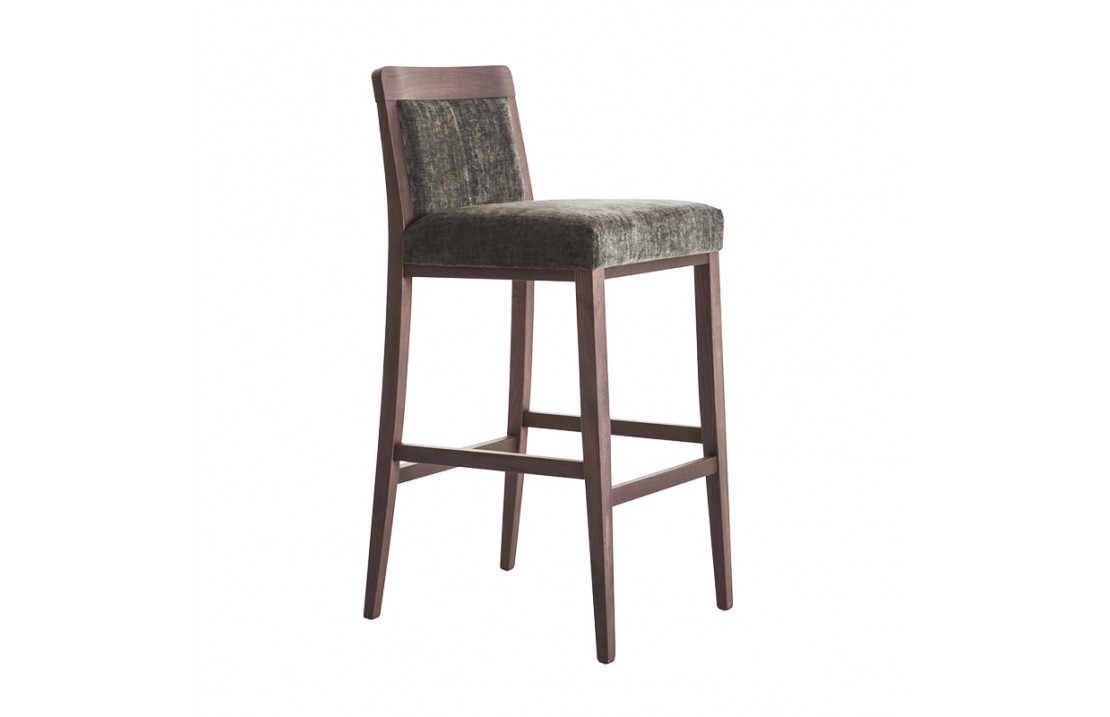 Wooden upholstered stool - Boheme