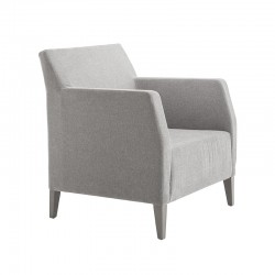 Miss lounge armchair in fabric or synthetic leather