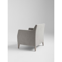 Miss lounge armchair in fabric or synthetic leather