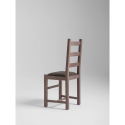 Wood chair with padded seat - Rustica