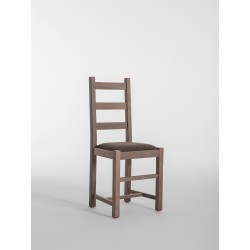 Wood chair with padded seat - Rustica
