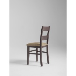 Wooden chair with padded seat - Susy