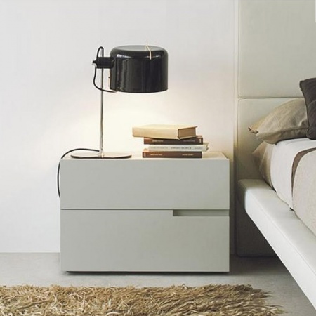 Bedside table with 2 drawers - Breccia