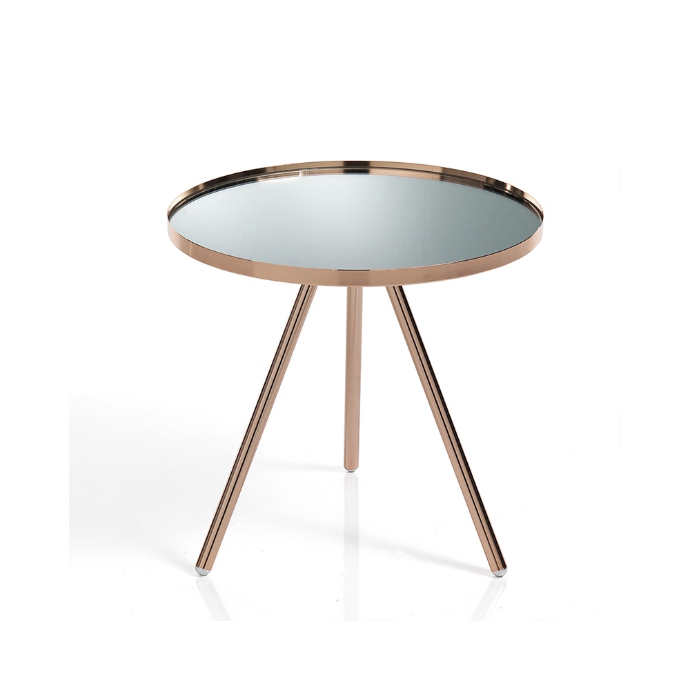 Low table/night stand copper and glass