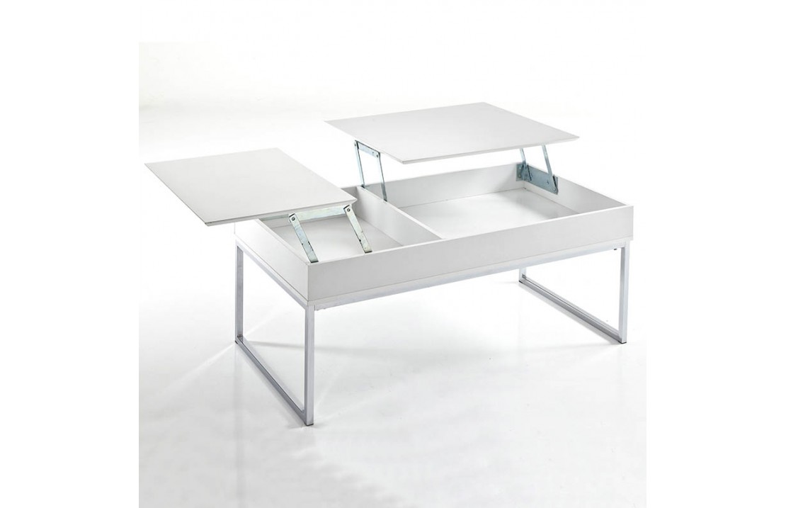 Coffee table with opening top and compartment
