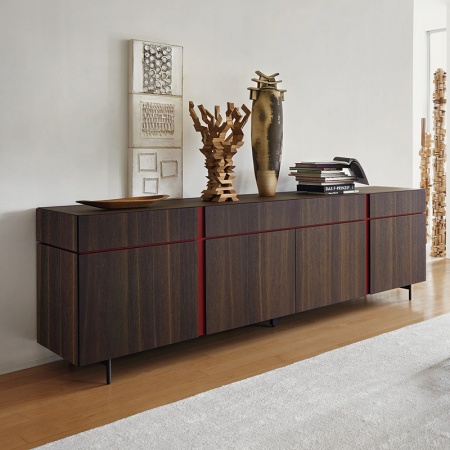 Sideboard with symmetrically drawers and doors - Abaco