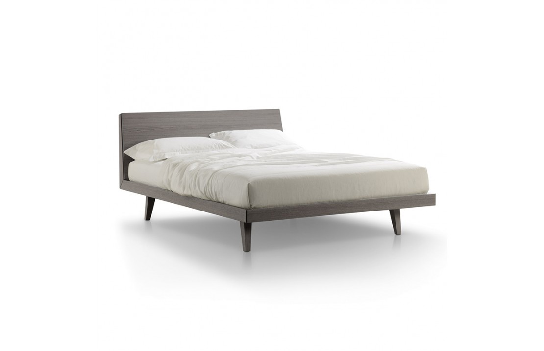 Bed with wood headboard and bed frame - Febo 1.0