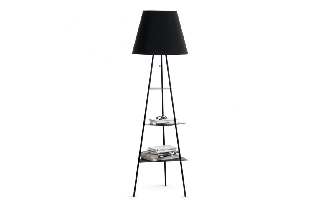 Floor lamp in painted metal -Tribeca