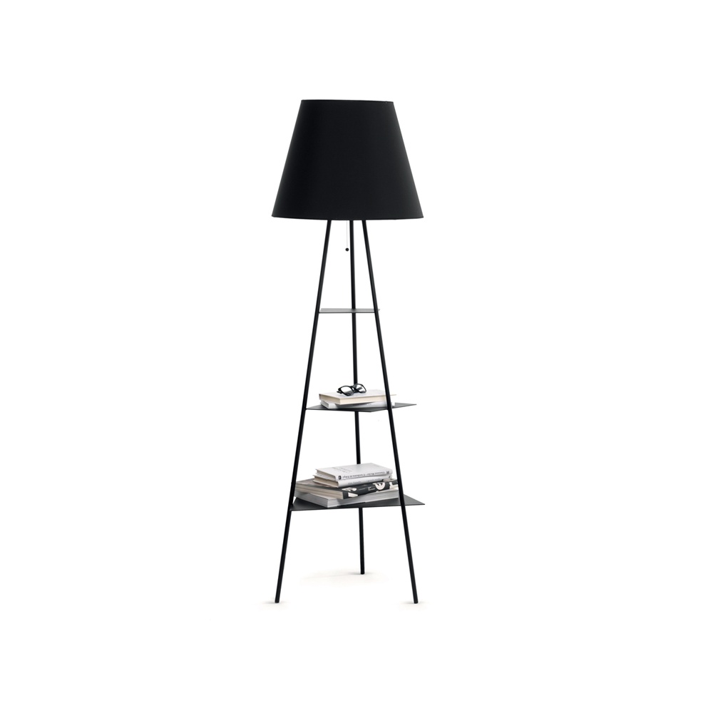 Floor lamp in painted metal -Tribeca