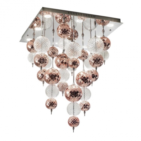 Ceiling lamp LED with glass pendants - Regolo