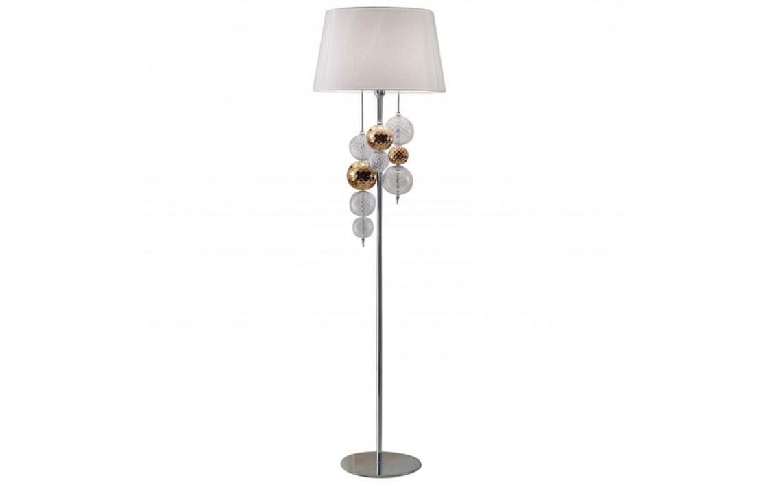 Floor table lamp with glass pendant - Regolo